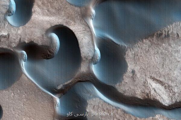 ثبت تصاویر تل ماسه های هلالی از مریخ
