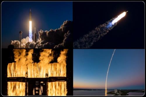 لحظات تعجب آور پرتاب موشک اسپیس ایکس به روایت تصویر