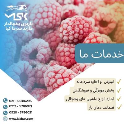 باربری یخچالی و حمل مواد غذایی منجمد