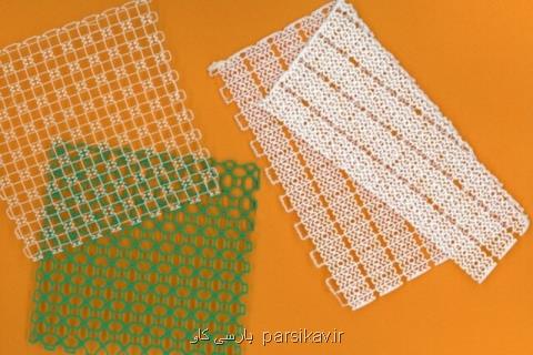 استفاده از تور چاپ 3 بعدی بعنوان یك پانسمان منعطف